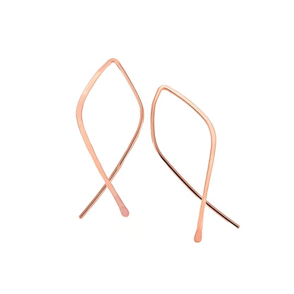 Open Teardrop Hoops