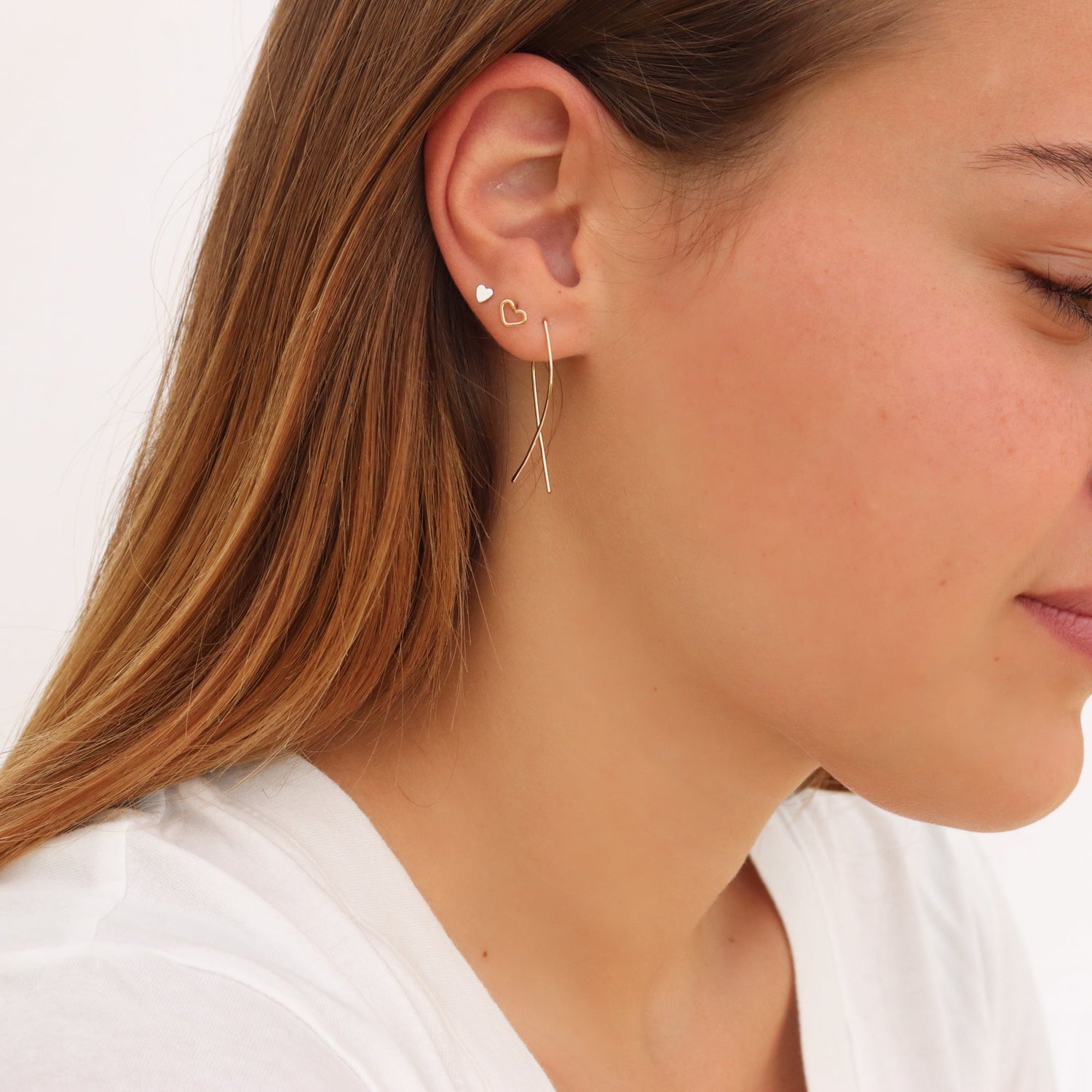 Open Teardrop Hoops