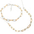 Paperclip Necklace and Bracelet Set