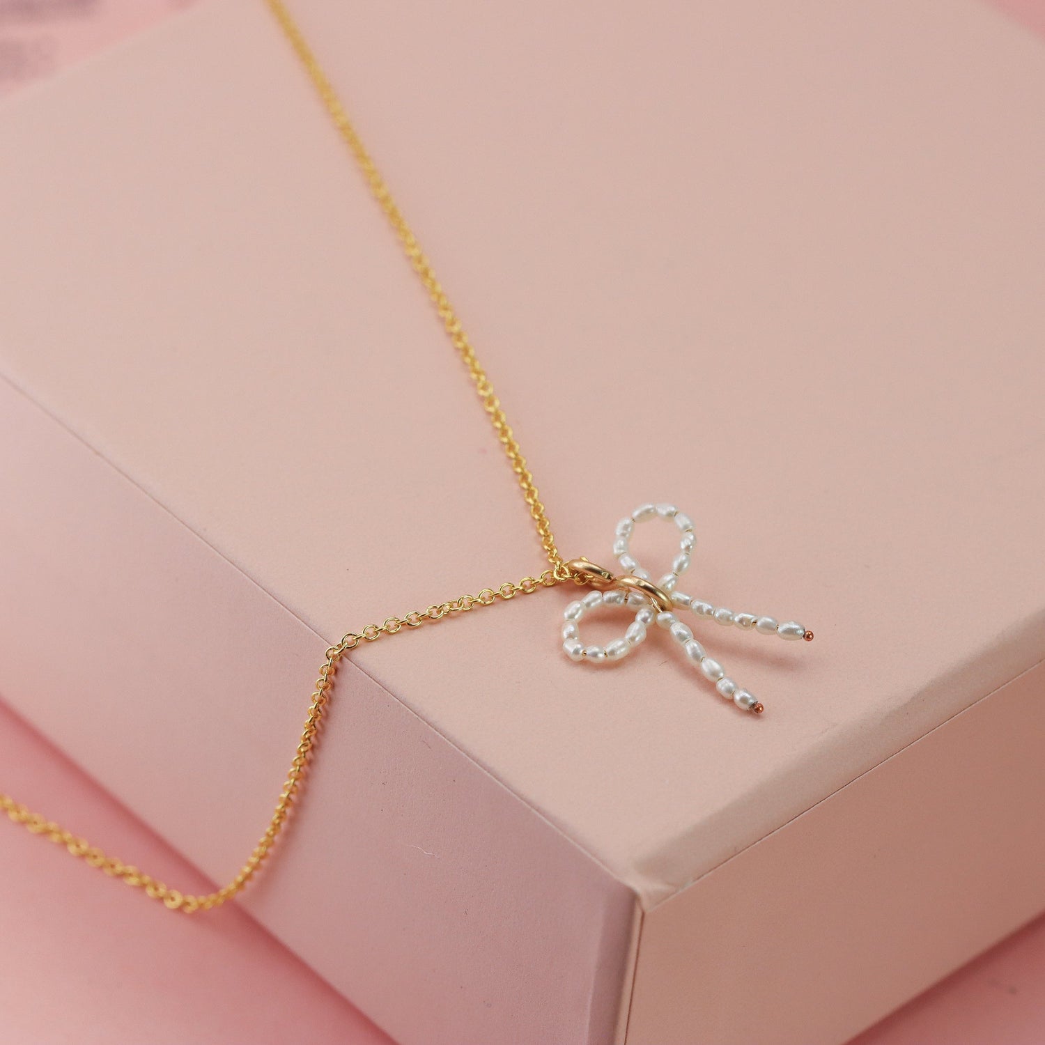 Pearl Bow Necklace
