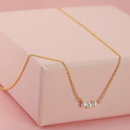 Pearl Stud and Necklace Set