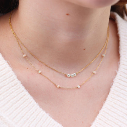 Pearl Stud and Necklace Set