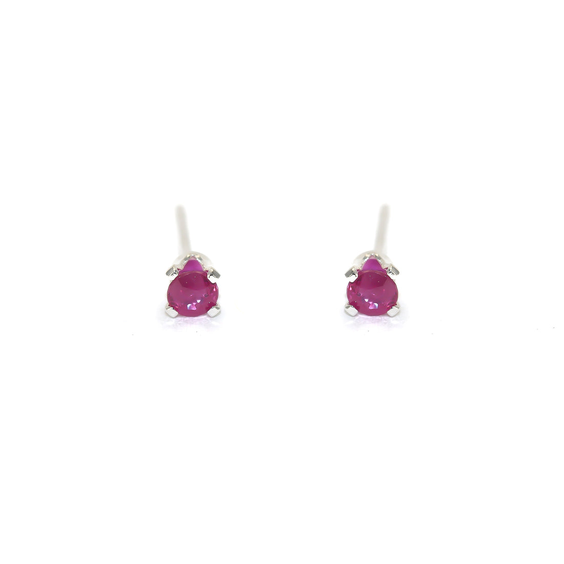 Pink Sapphire Mini Studs