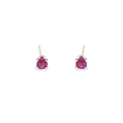 Pink Sapphire Mini Studs