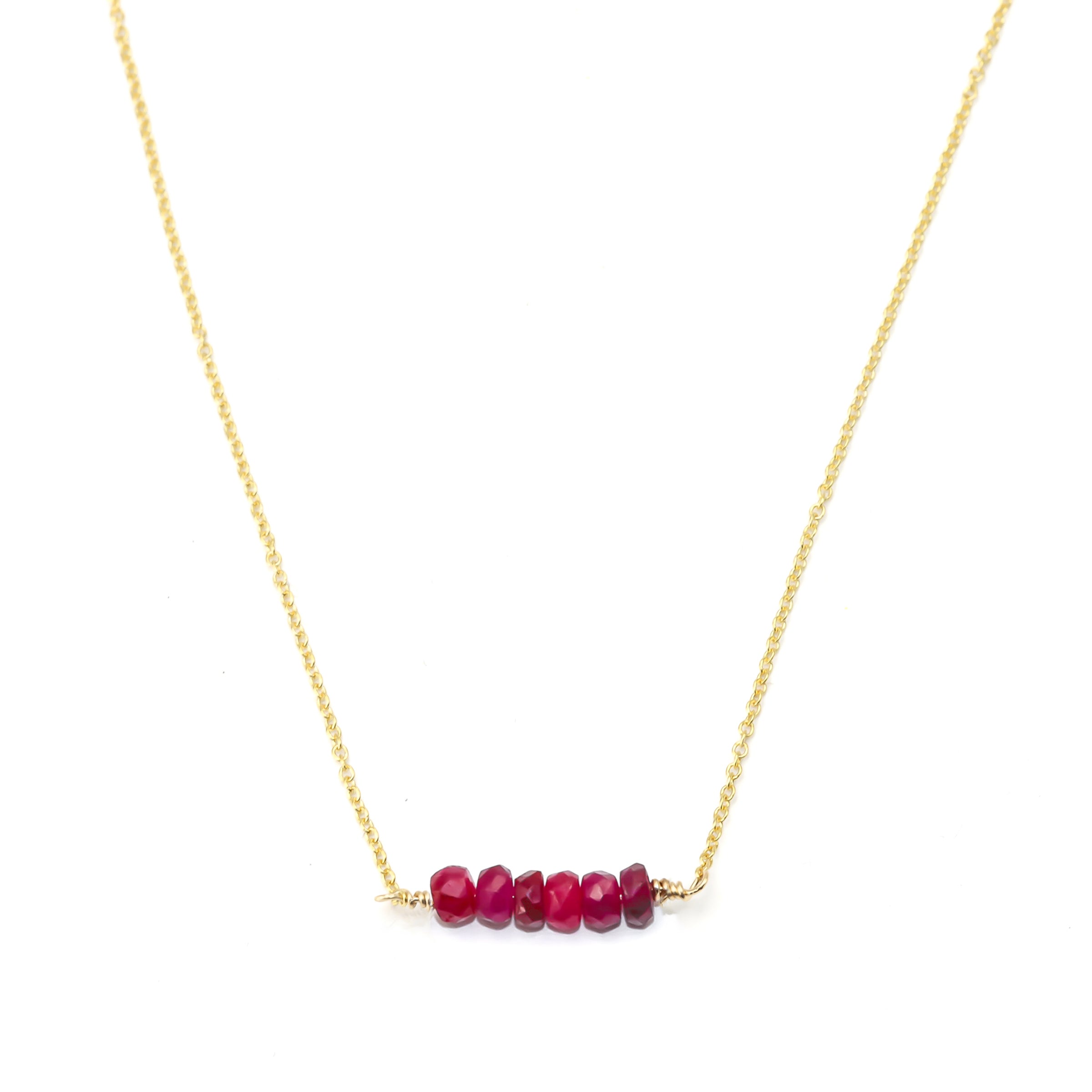 Sapphire Bar Necklace