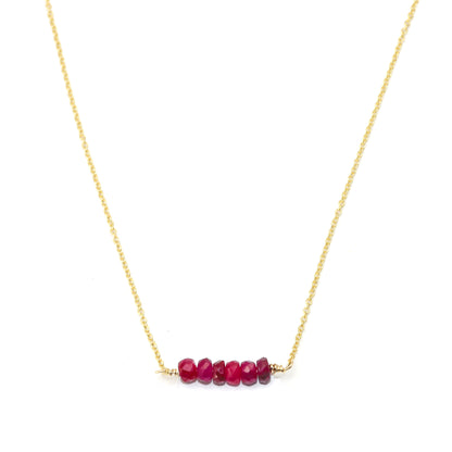 Sapphire Bar Necklace
