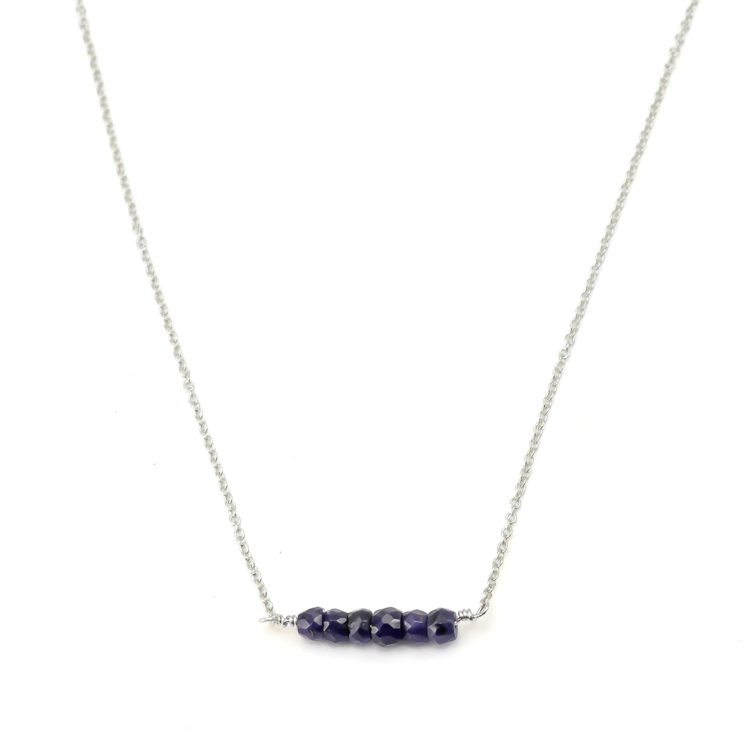 Sapphire Bar Necklace