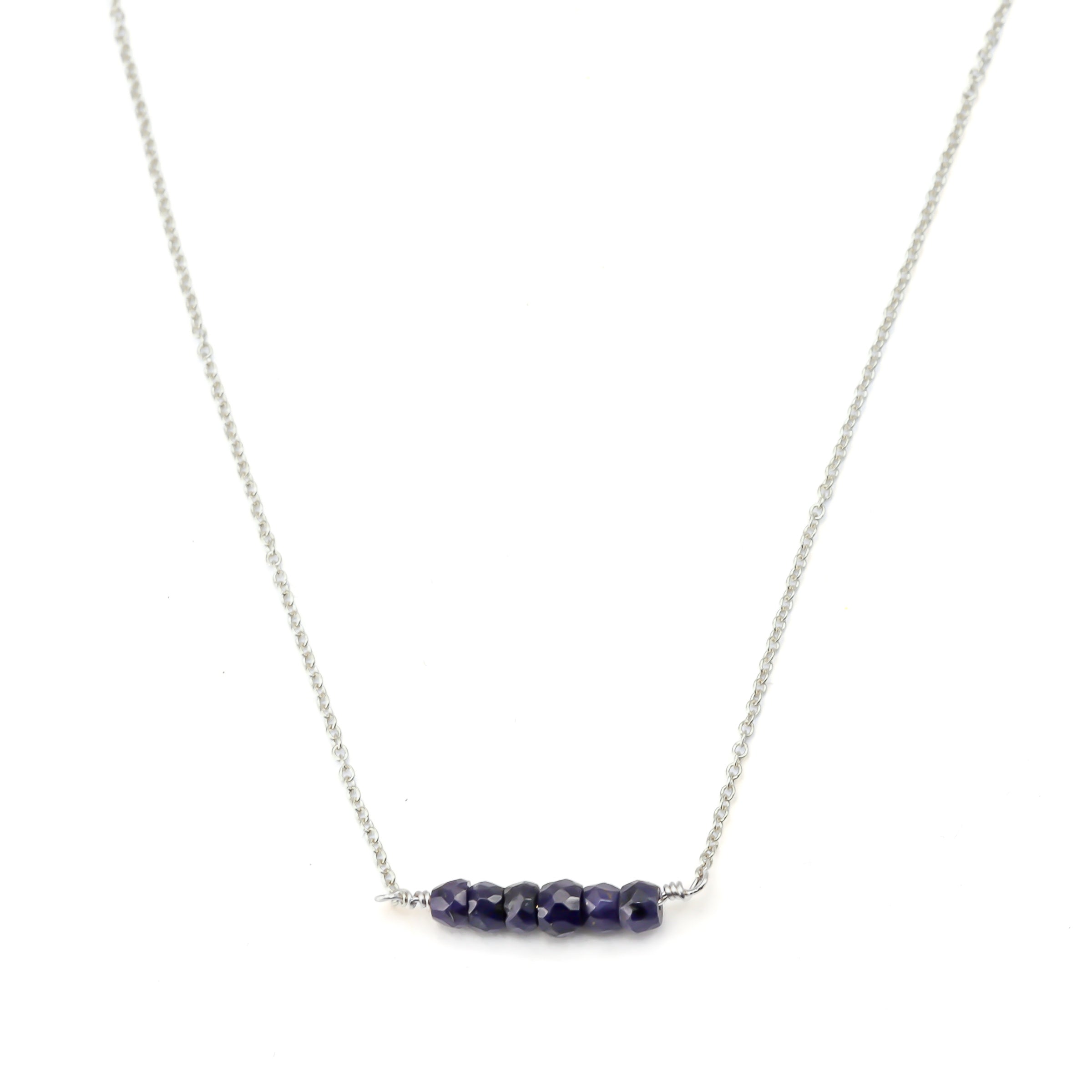 Sapphire Bar Necklace