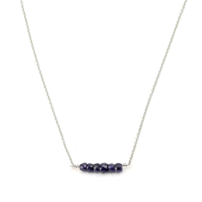 Sapphire Bar Necklace
