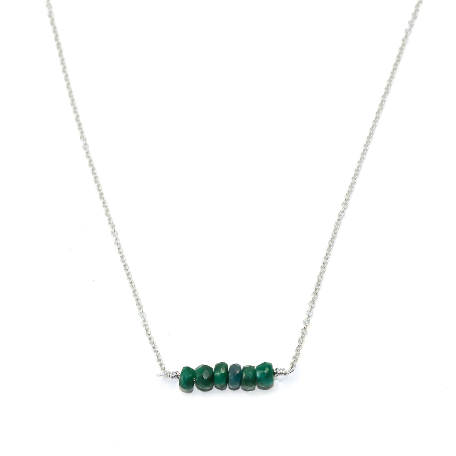 Sapphire Bar Necklace