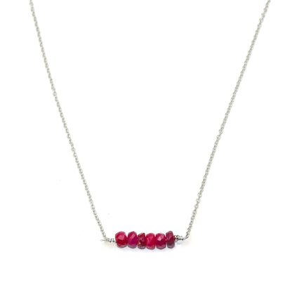 Sapphire Bar Necklace
