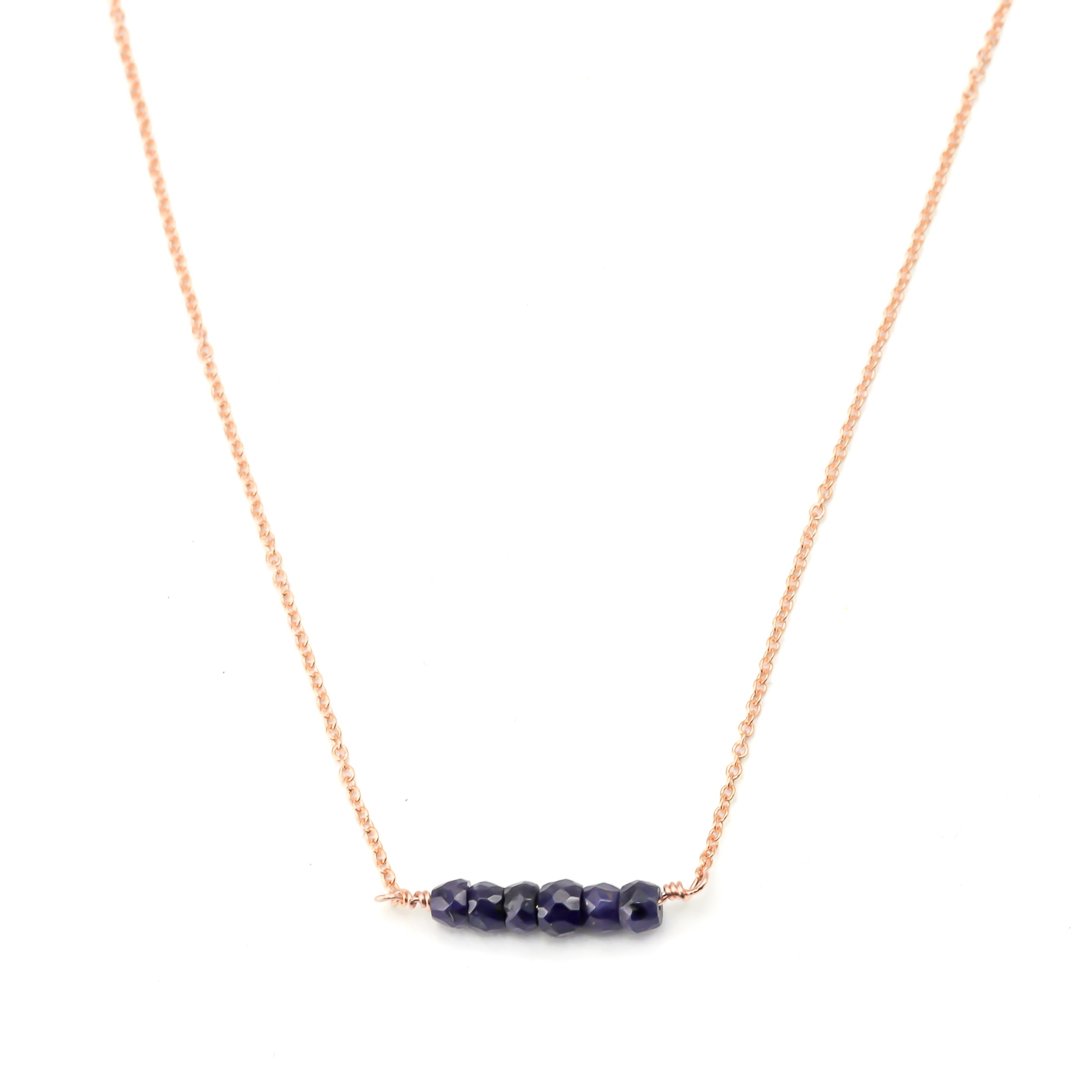 Sapphire Bar Necklace