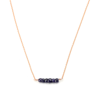 Sapphire Bar Necklace