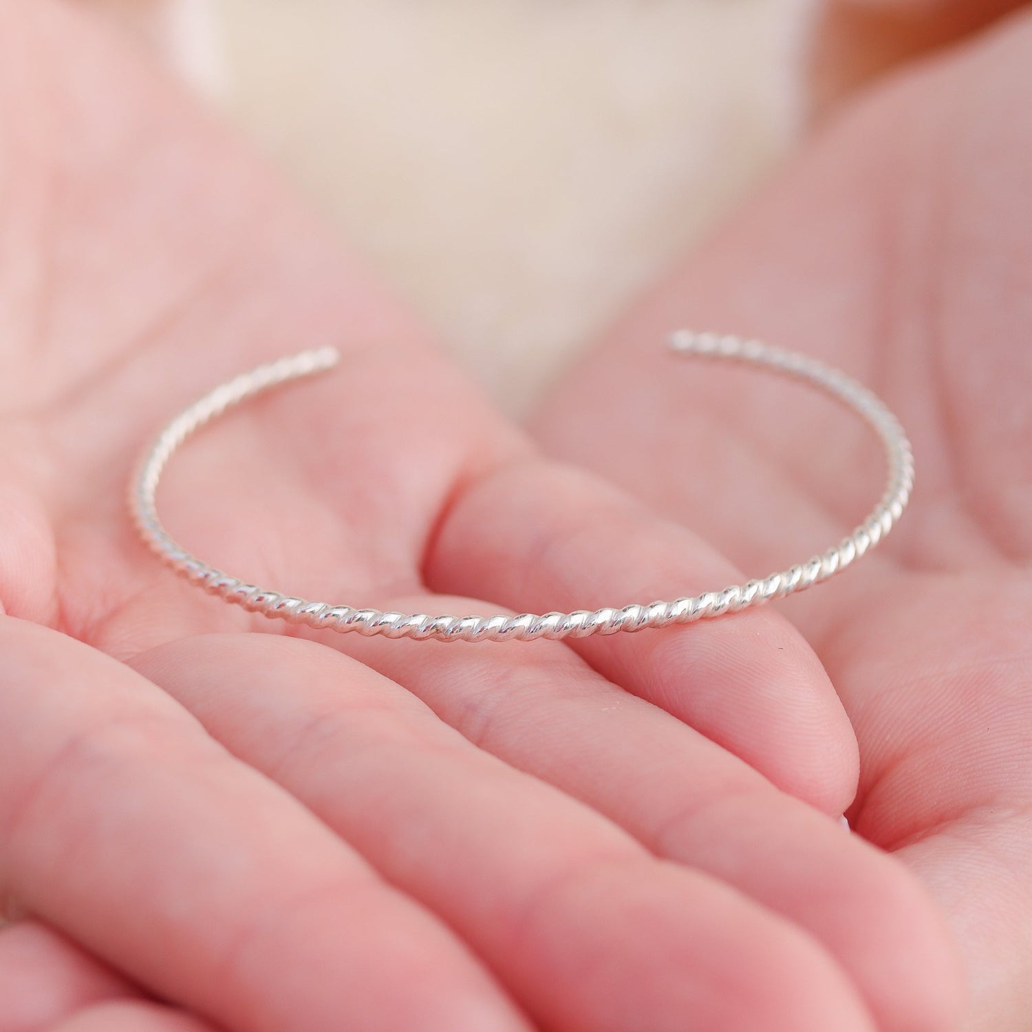 Silver Cuff Set - Matte and Ropes