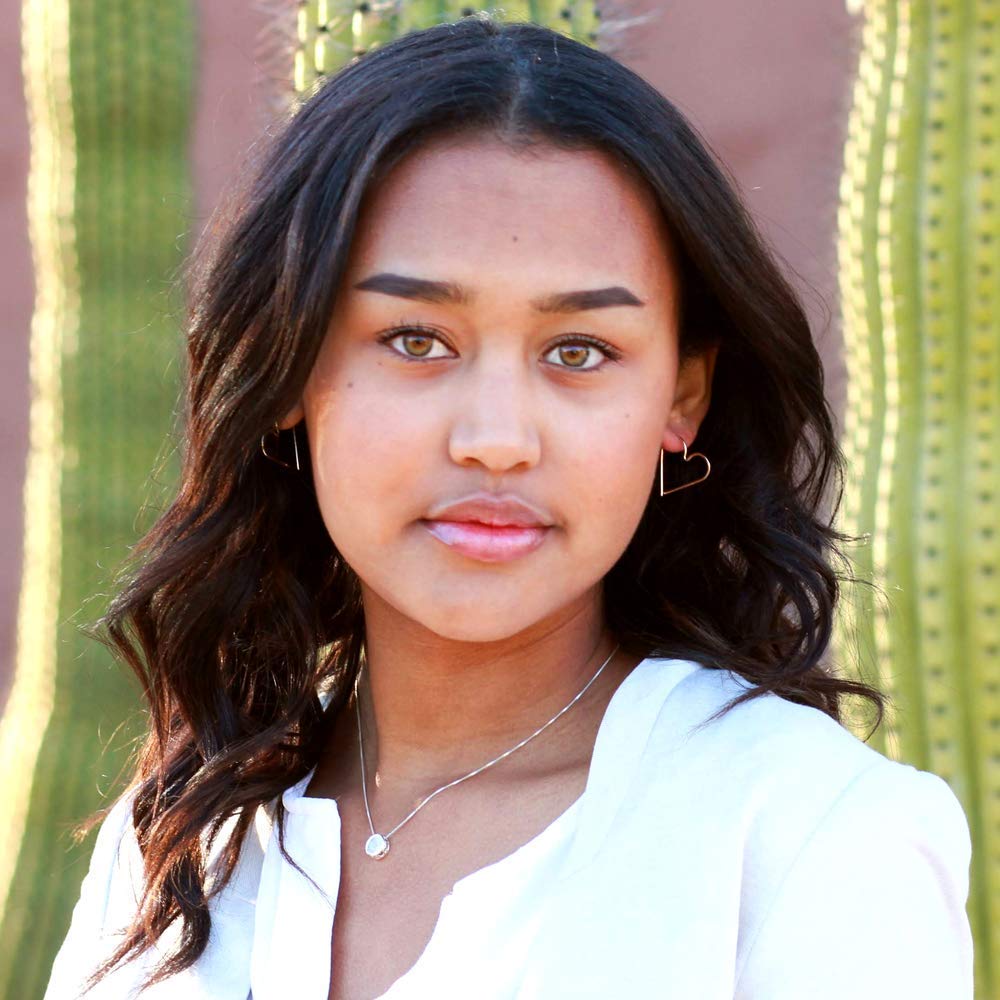 Silver Hearts Bracelet and Hoops Set