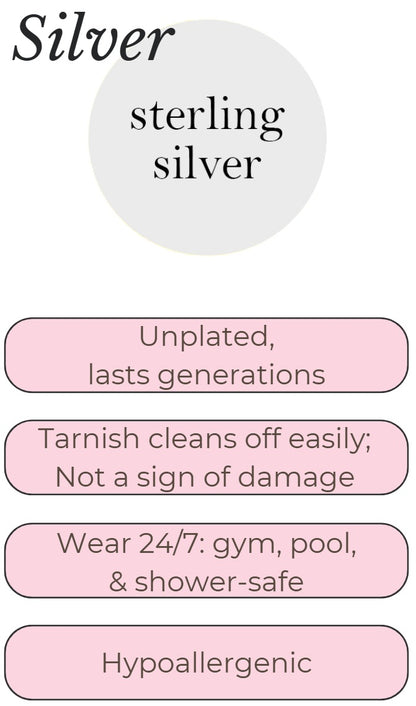 Silver Hearts Bracelet and Hoops Set