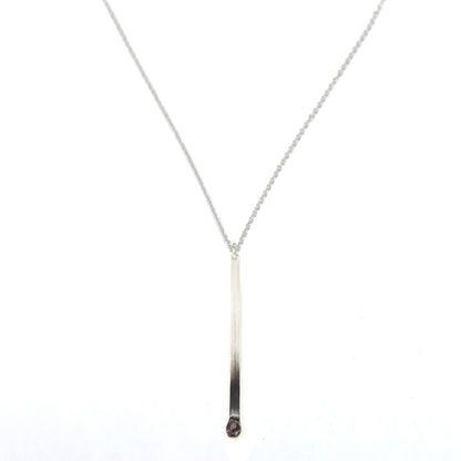 Silver Matchstick Necklace