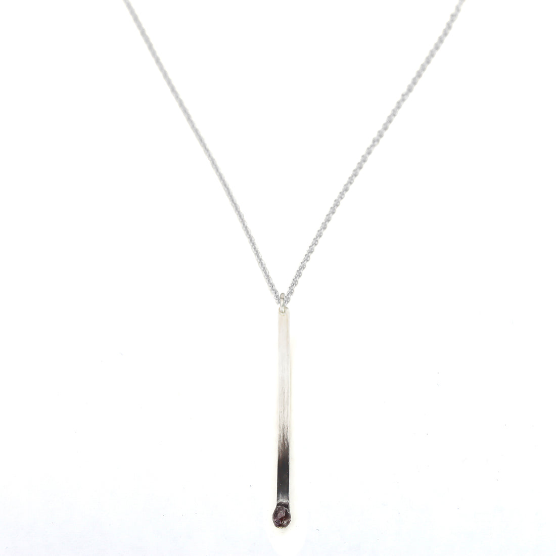 Silver Matchstick Necklace