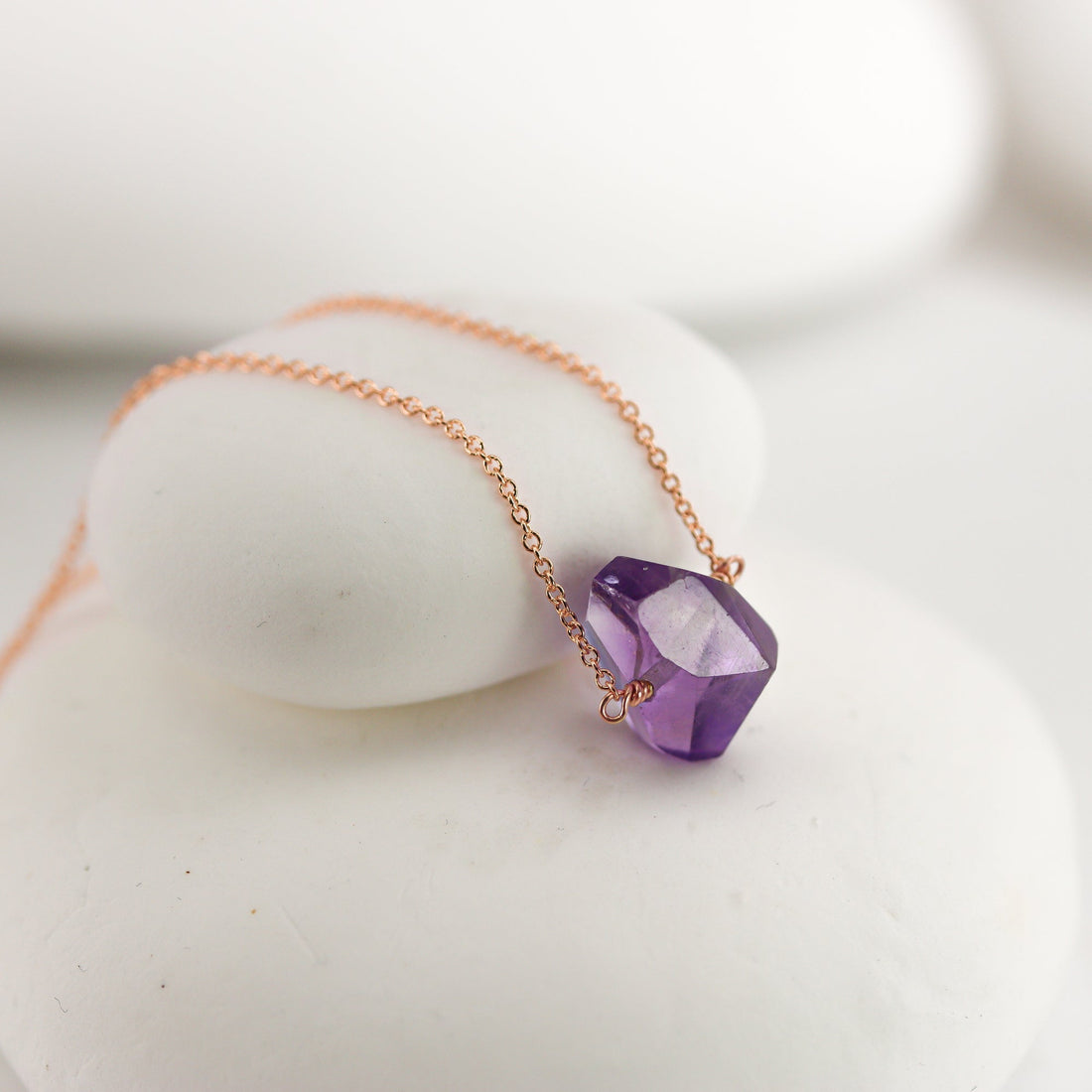 Small Amethyst Solitaire