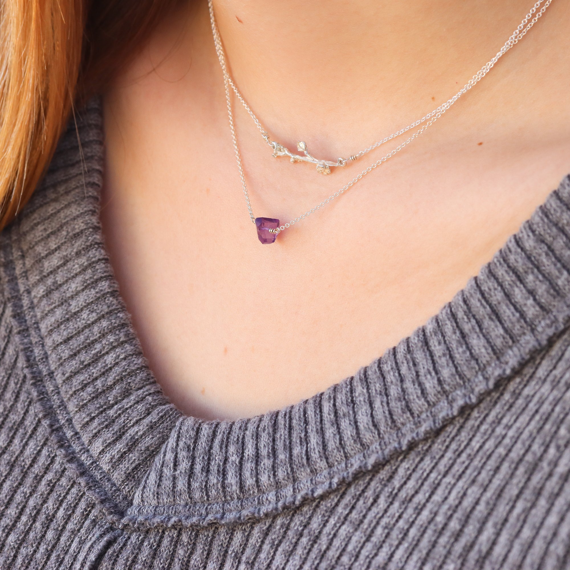 Small Amethyst Solitaire