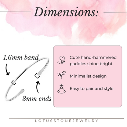 Smooth Cuff Set in Silver