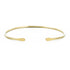 Smooth Thin Gold Cuff Bracelet