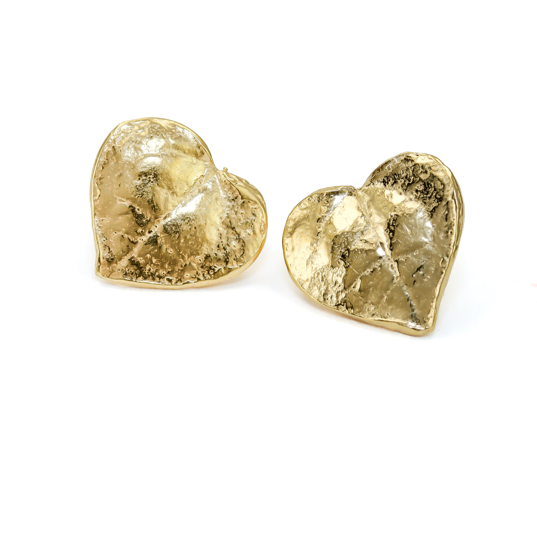 String of Heart Stud Earrings