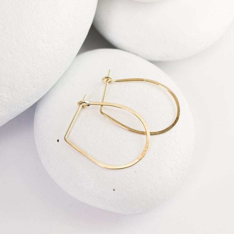 Teardrop Hoops