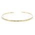 Thin Hammered 10K Gold Cuff Bracelet