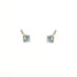 Tiny Aquamarine Stud Earrings