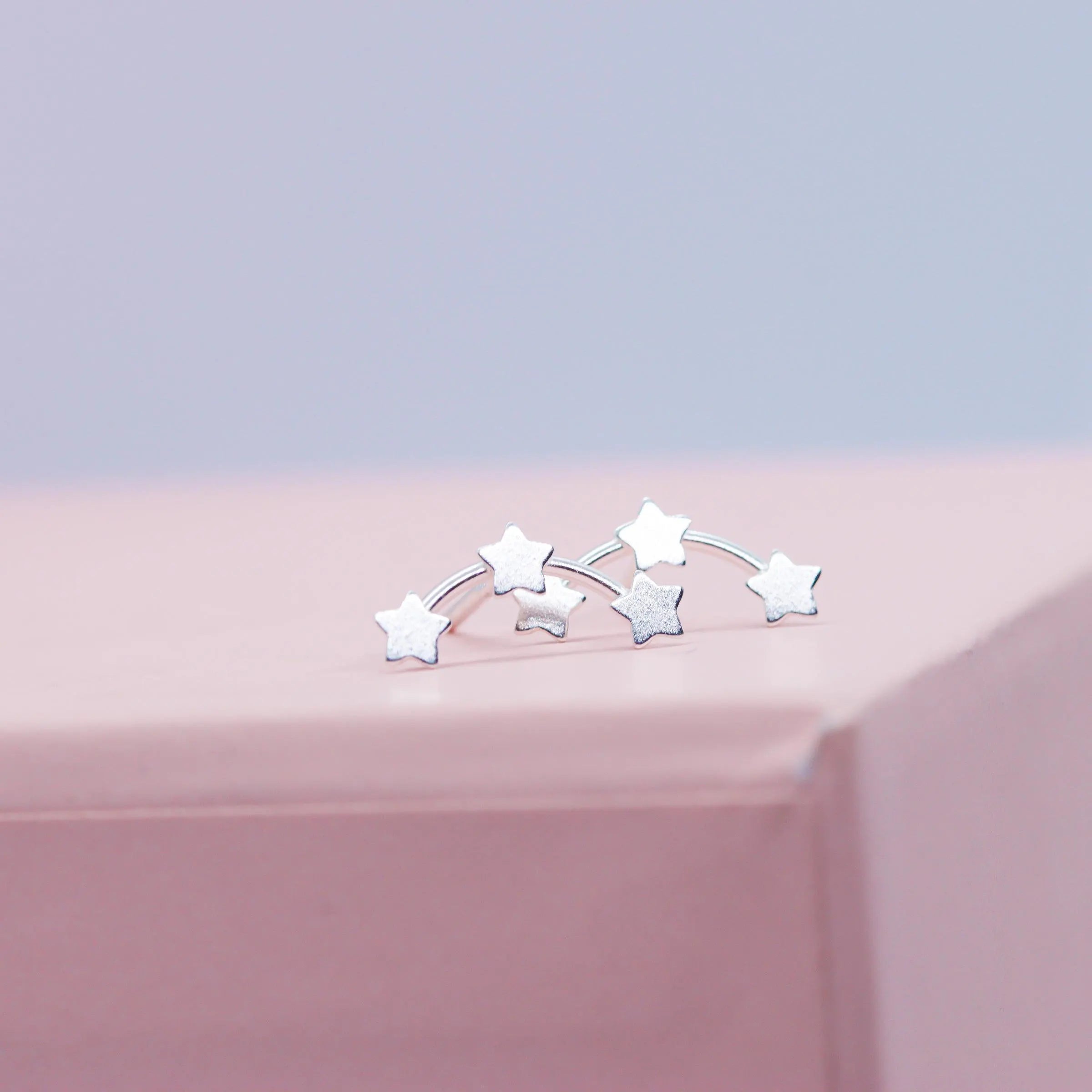 Tiny Constellation Stud Earrings in Sterling Silver