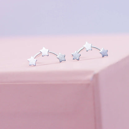 Tiny Constellation Stud Earrings in Sterling Silver