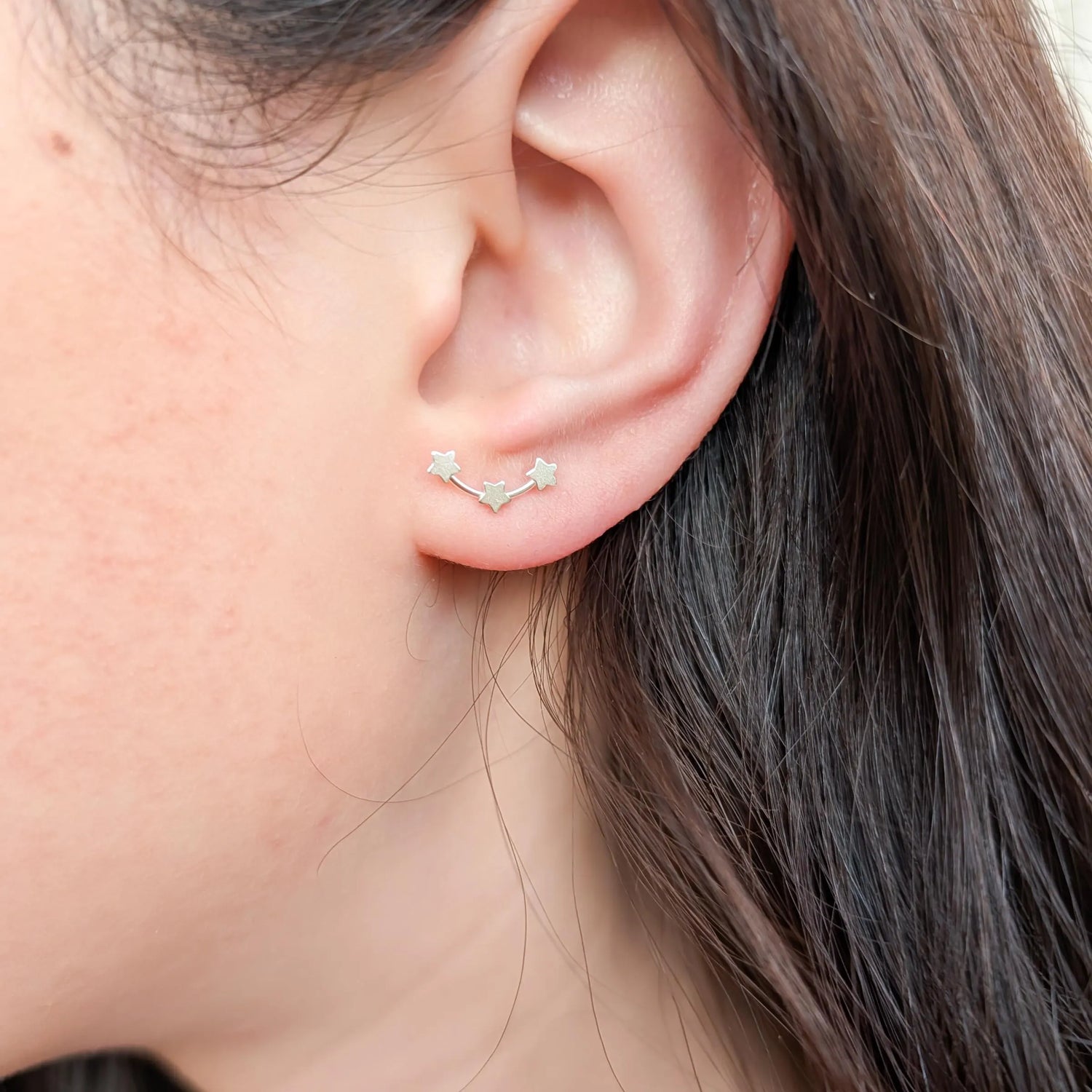 Tiny Constellation Stud Earrings in Sterling Silver