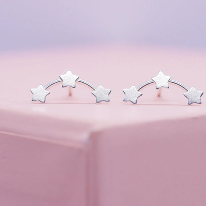 Tiny Constellation Stud Earrings in Sterling Silver