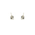 Tiny White Sapphire Stud Earrings