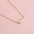 White Opal Bar Necklace