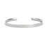 Wide Flat Silver Cuff Bracelet