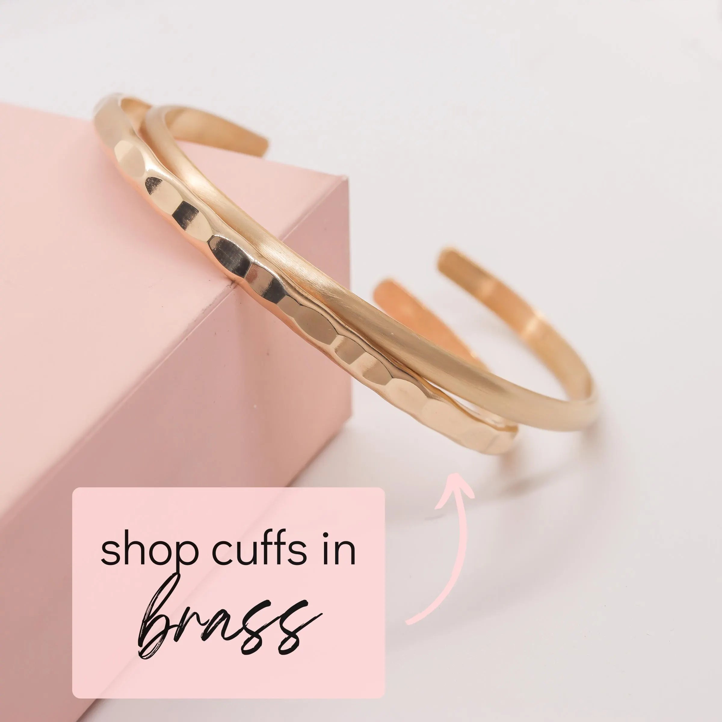 Wide Hammered Brass Cuff Bracelet