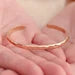 Wide Hammered Brass Cuff Bracelet