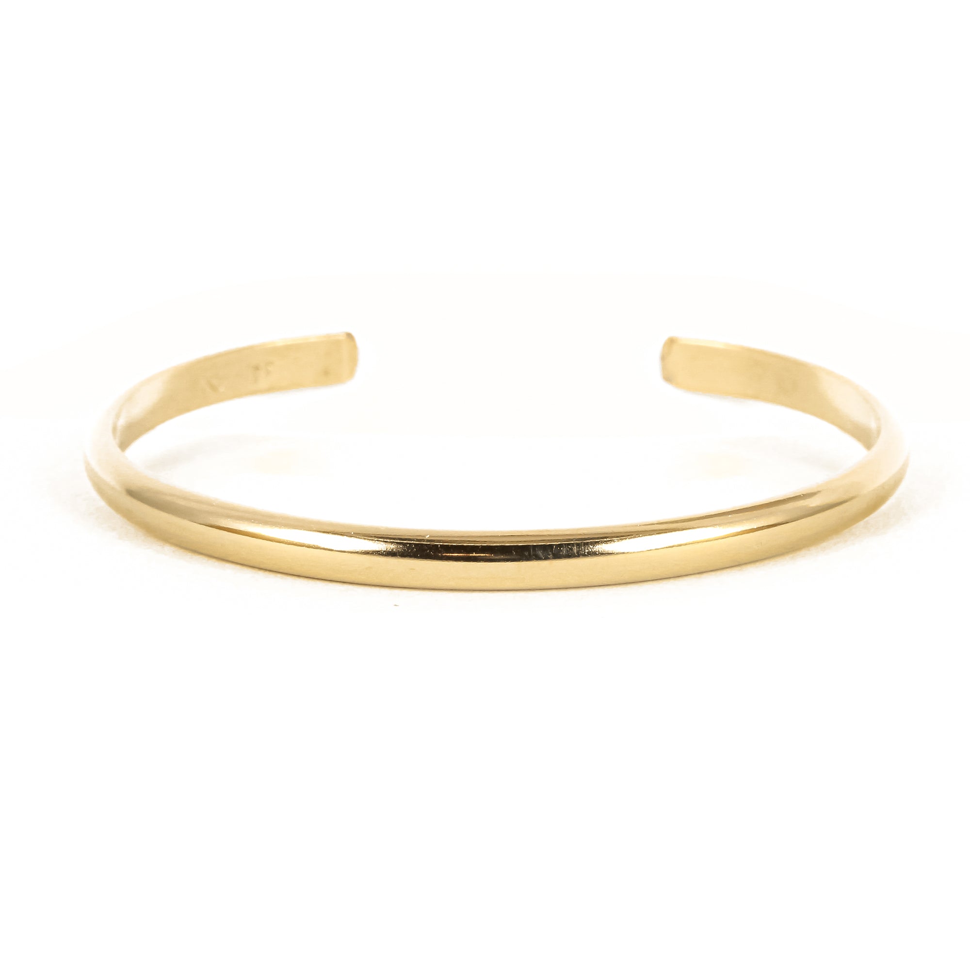 Wide Matte Gold Cuff Bracelet