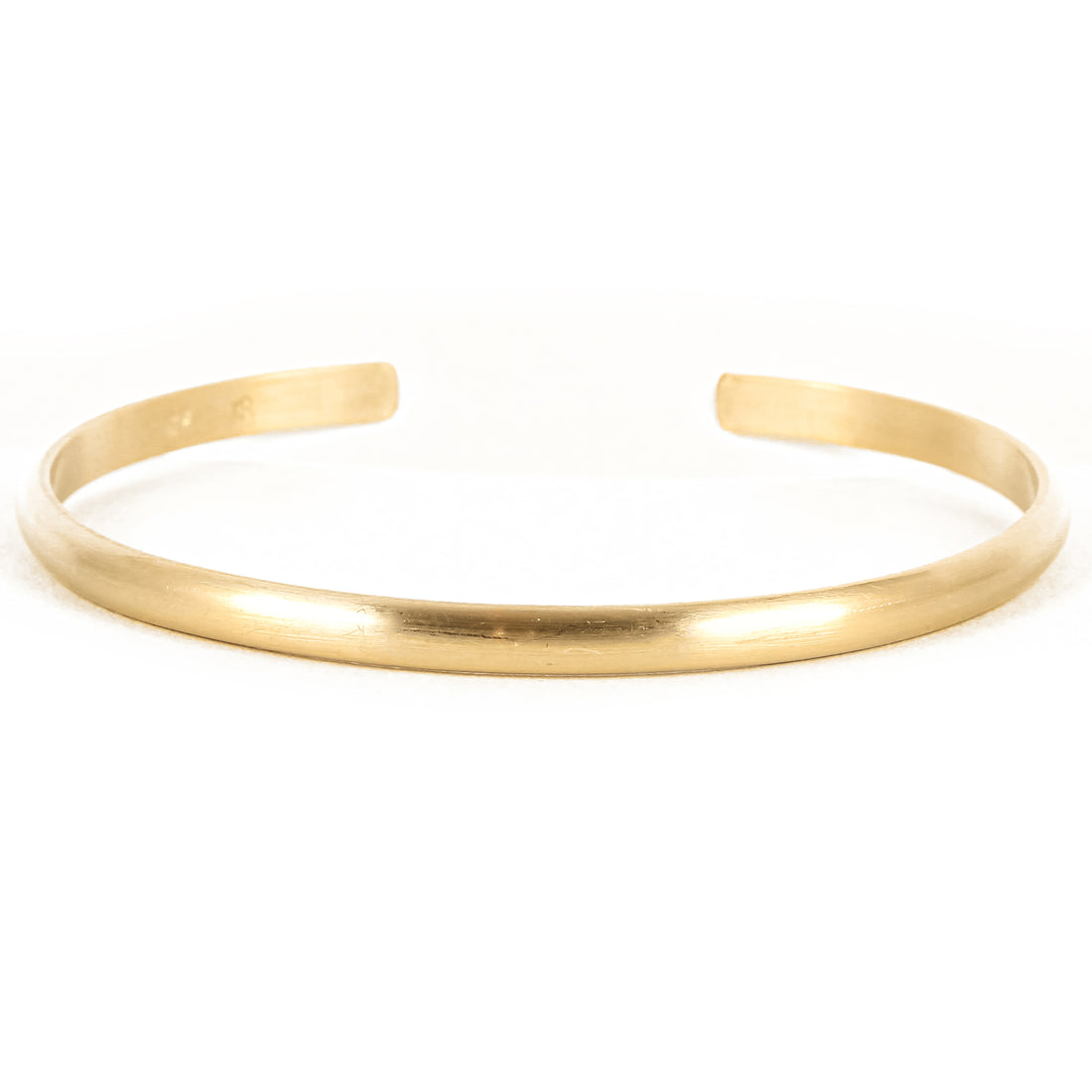 Wide Matte Gold Cuff Bracelet