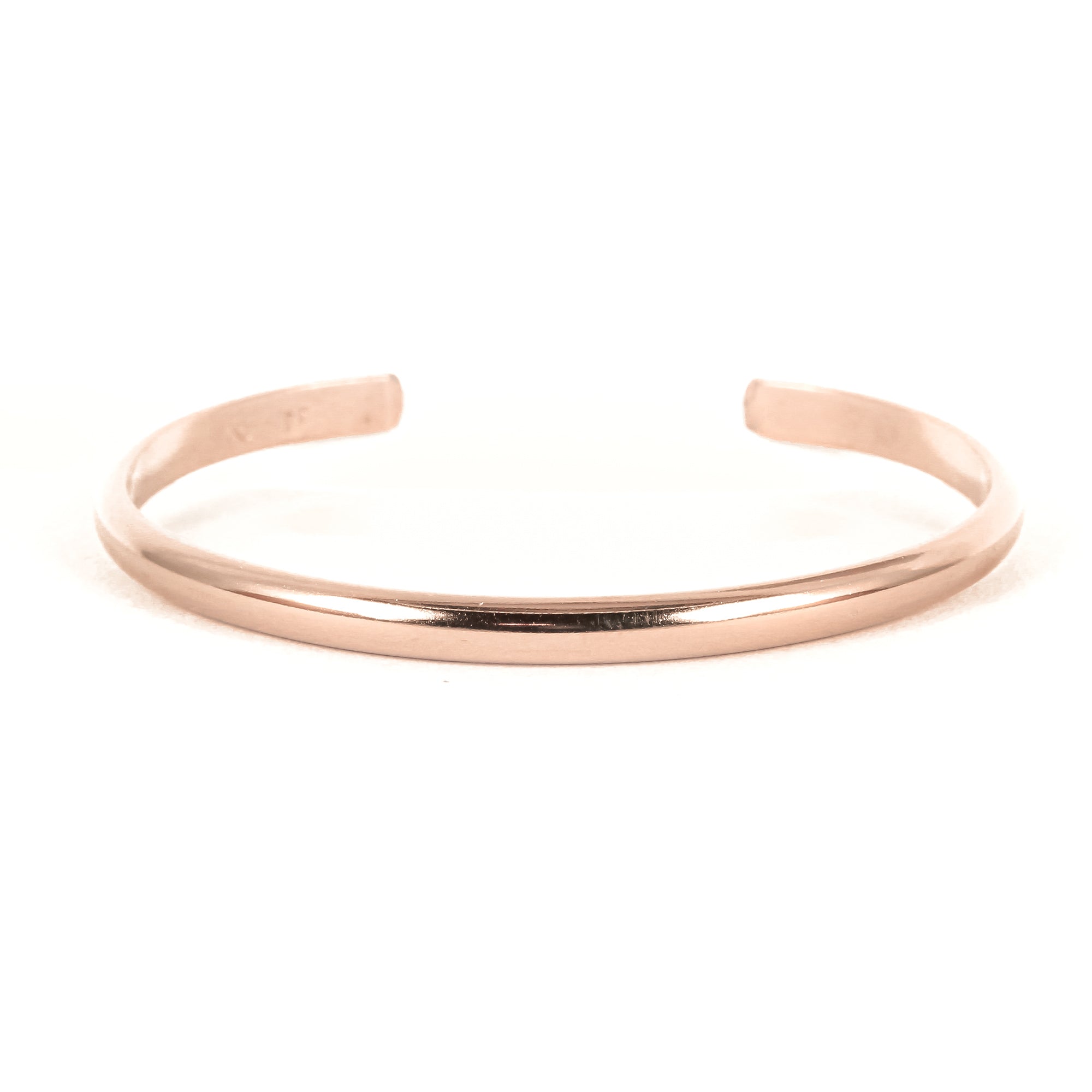 Wide Matte Rose Gold Cuff Bracelet
