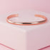 Wide Matte Rose Gold Cuff Bracelet