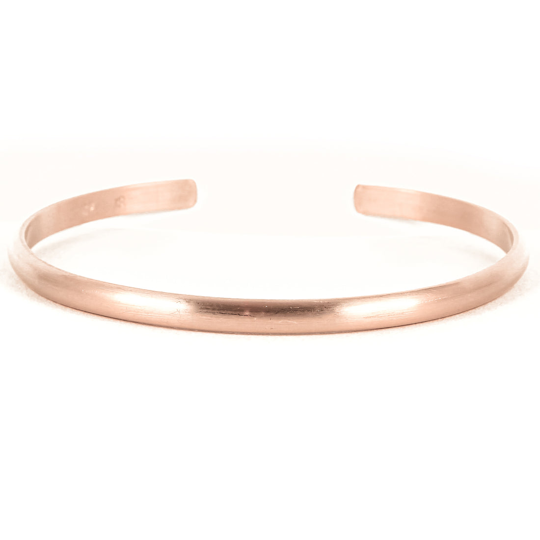Wide Matte Rose Gold Cuff Bracelet