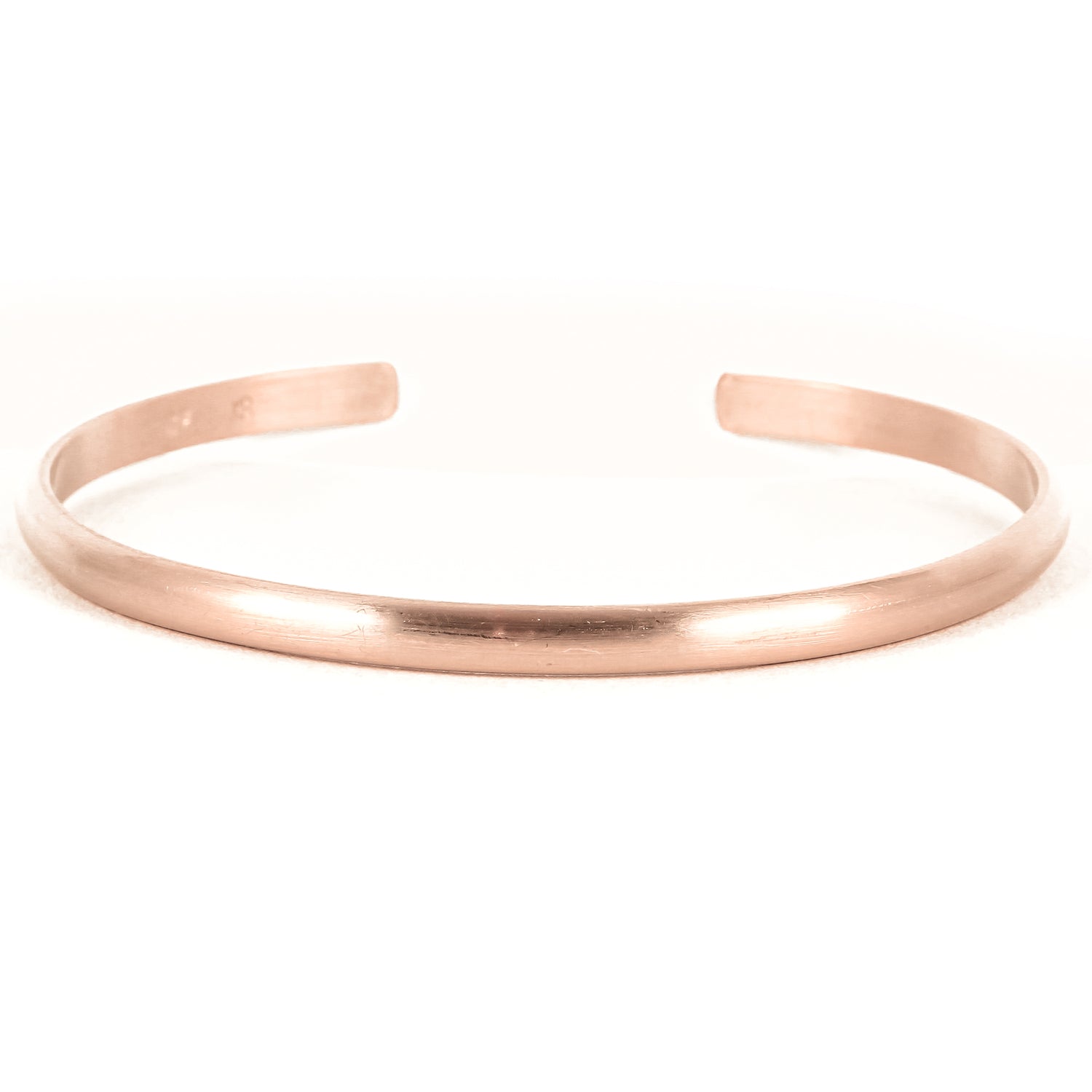 Wide Matte Rose Gold Cuff Bracelet