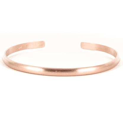 Wide Matte Rose Gold Cuff Bracelet