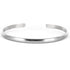 Wide Matte Silver Cuff Bracelet