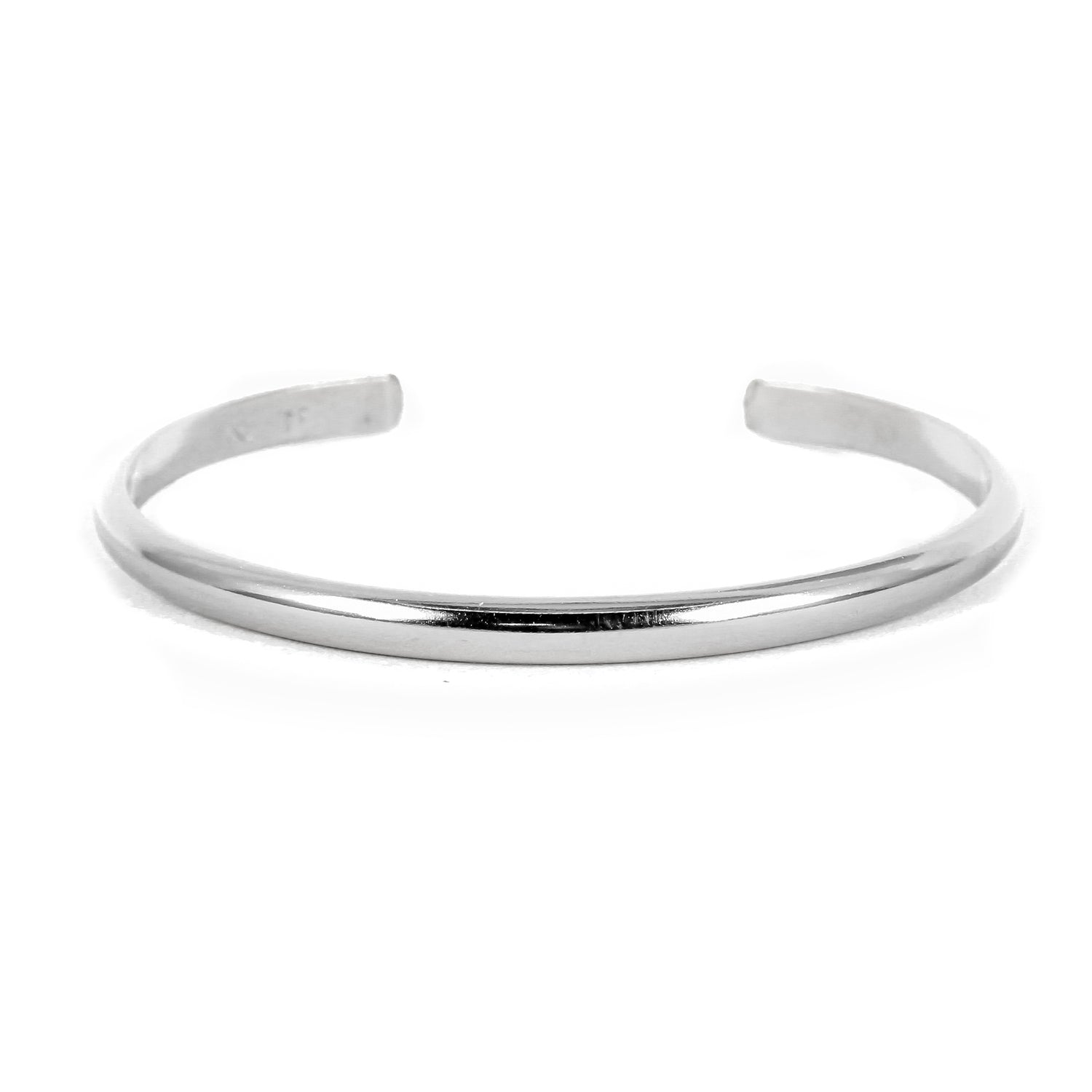 Wide Matte Silver Cuff Bracelet