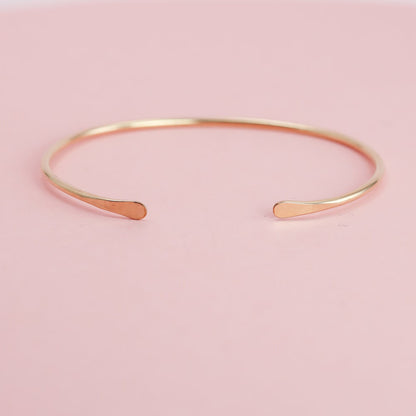 Smooth Thin Brass Cuff