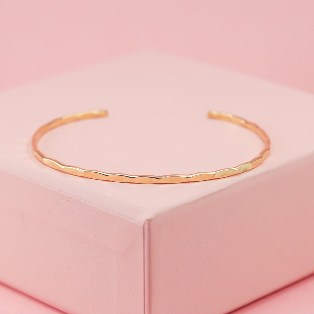 Thin Hammered Brass Cuff